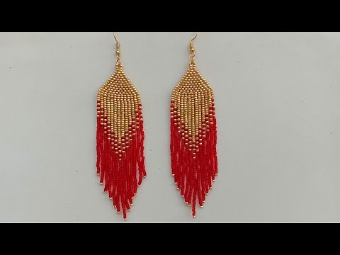 Super Easy Native American Fringe Earrings Tutorial//Jewelry Making// Useful & Easy