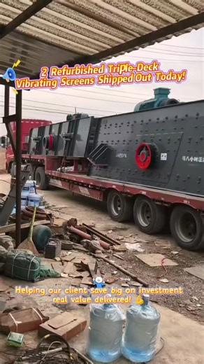 Mass Boss on Instagram: "2 Refurbished Triple-Deck Vibrating Screens Shipped Out Today! Helping our client save big on investment – real value delivered! 💪 WhatsApp Mass:+86 172 7837 4887 #miningequipment #miningmachinery #miningengineering #goldmining #equipment"