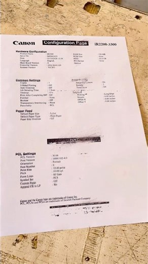 CANON IR3300 unfused copy quality problem solve #automobile #VaishakhServices#canonprinter #viral ￼