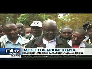 Raila Odinga leads Azimio campaigns in Nyandarua