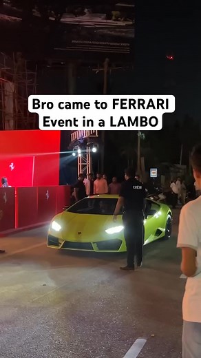 1.5M views · 7.2K reactions | Bro brought Lambo to Ferrari event | Lexus Luxury Models Luxury Bikes Luxury Life Style | Facebook