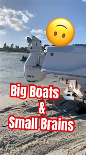 Boat fail lands boat upside down on the shallows- #fail #boat #shorts