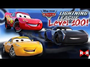 McQueen, Storm, Ramirez on Cars Lightning League Level 100 - Fully Upgraded