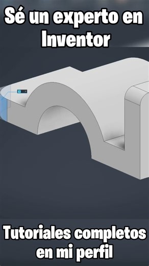 Autodesk Inventor Pieza Mecánica #2 #cad #3dmodelingsoftware