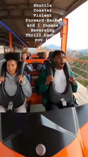 Shuttle Coaster Violent Forward-Backward Insane Thrill Launch POV 4K#rollercoaster#thrillride#ride