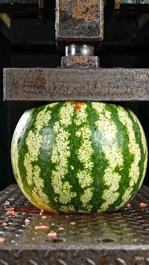 Watermelon vs. 150 Ton Hydraulic Press#hydraulicpress#crushing#satisfying#viral