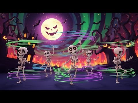 Spooky Skeleton Dance Party 💀🎃 Halloween Kids Songs Learn ABC for Kids Preschool Educational Video
