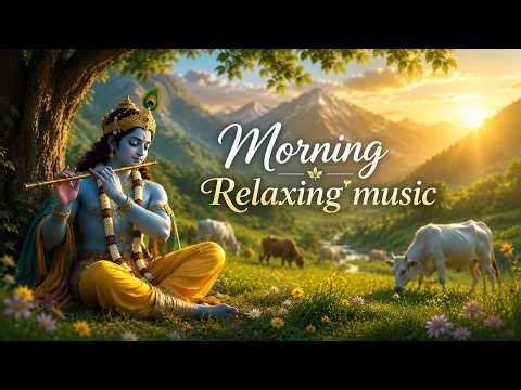 Peaceful Morning 🌅 Krishna Flute Relaxing Music