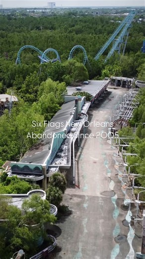 Chris Luckhardt on Instagram: "Six Flags theme park abandoned in 2005 🎡 The story of Six Flags New Orleans is well-known by now – starting as the small Jazzland theme park, struggling financially, bought and upgraded by Six Flags, destroyed during Hurricane Katrina in August 2005, and left abandoned. Before the social media explosion, people rarely travelled by plane to explore abandoned places. After seeing a few derelict Six Flags photos on the now-ancient Flickr photo-sharing site, I quickly