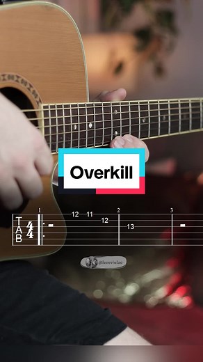 Men at Work - Overkill Guitar Tutorial