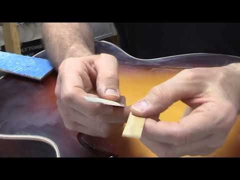Nitrocellulose Lacquer Guitar Finishing: Sanding the Tight Spots