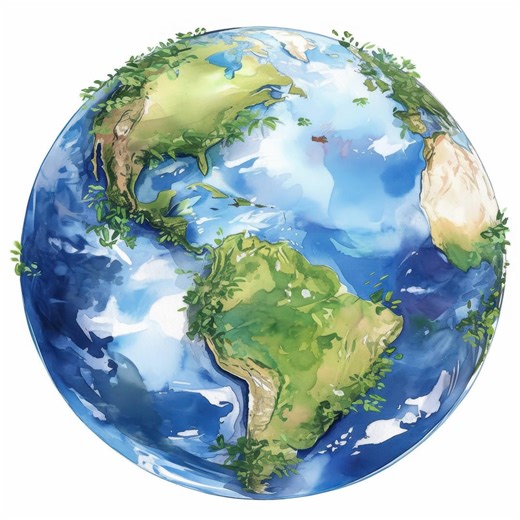 17 Earth Clipart Bundle, Globe Planet Watercolor Illustration, Printable Clipart, High Quality JPG, Paper Craft, Junk Journals - Etsy