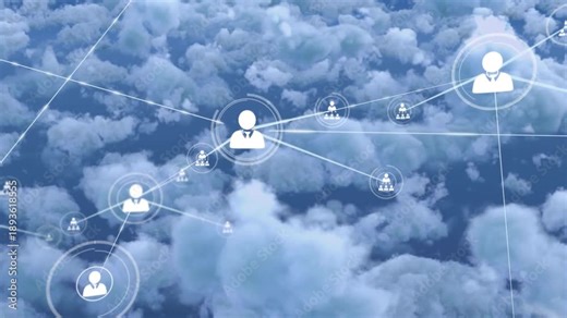 Global digital networking concept video highlights business connections.