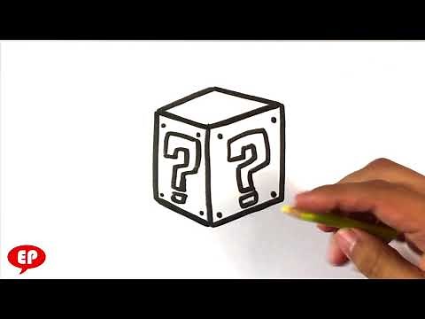 How to Draw Mario Question Box - Easy Pictures to Draw