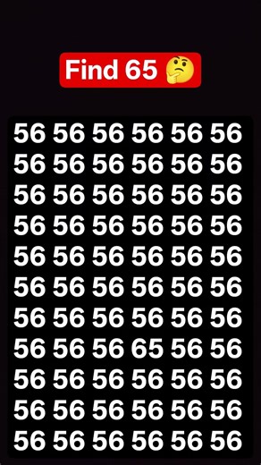 find the number 65 #puzzle #maths #mathstricks #iqtest #mathpuzzle #numberpuzzle #number #numbergame