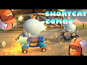 trying out shortcats Mariokart 8 deluxe combo | MARIOKART 8 DX |