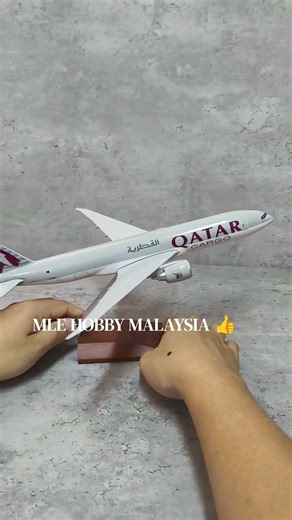 Qatar Cargo Boeing 777-200 Display model MLE HOBBY Malaysia