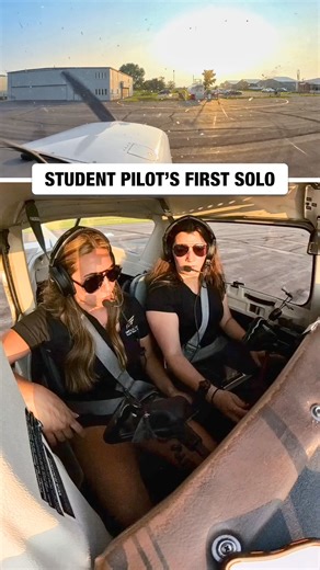 2.8K reactions · 107 shares | Hailey is flying solo!拾 #aviation #pilot #flightschool | Inflight Pilot Training | Facebook
