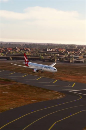 Small Airport Hard Landing!! Boeing 777 #aviation