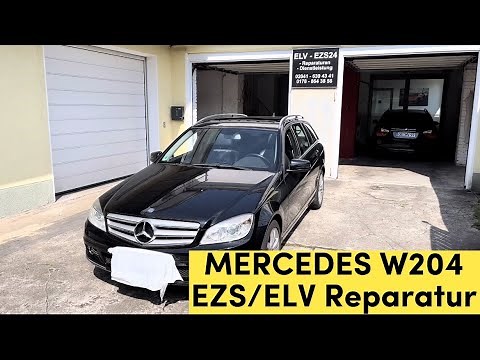 Mercedes W204 Zündschloss & Lenkradschloss ausbauen ,EZS ELV Ausbauen C Klasse Lenkradverriegelung