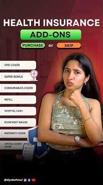 Health insurance add- ons: SKIP or BUY⁉️ #healthinsurance #insurancetips #healthcare