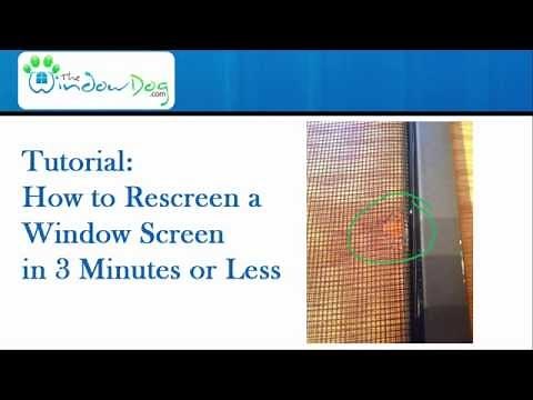 Rescreen A Window Screen in 3 Minutes or Less!