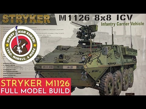 Plastic Scale Model Build - M1126 Stryker AFV CLUB 1/35 - FULL BUILD VIDEO