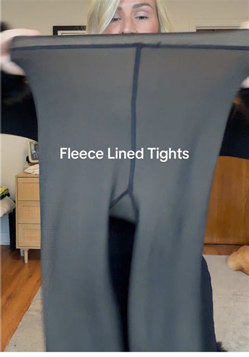 I found tights that feel like a blanket but make me look put together. ❄️🖤 #tights #fleecelinedtights #tiktokshopblackfriday #winterfashion #fleecelined
