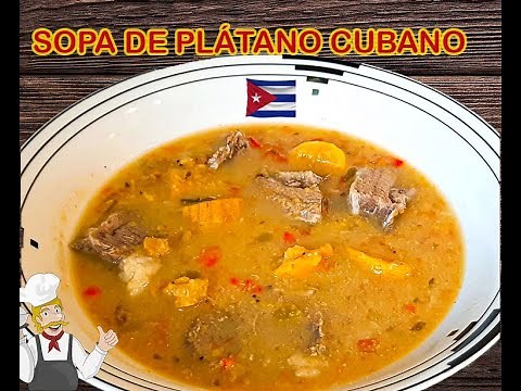 Sopa de Plátano receta de mi Bisabuela Cubana