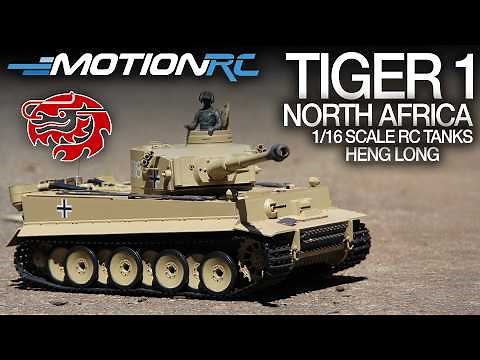 Heng Long German Tiger 1 North Africa Version | 1/16 Scale RC Tank | Motion RC