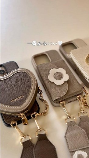[Smartphone shoulder bag that lets you go out hands-free] #smartphonecase #convenientitem #cute