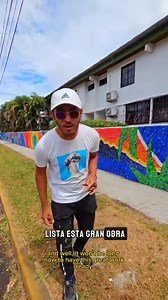🇵🇦🌎 ¡Así va el mural de tapas en David, Chiriquí, Panamá luego de 9 días! Nos dice el artista Oscar Olivares @Olivarescfc Gracias a los cientos de voluntarios que han participado así como a nuestros trabajadores que han hecho posible un avance increíble. | RetenChiriqui