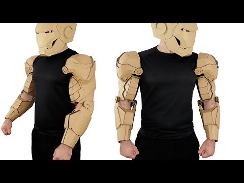 How To Make Iron Man Arms - Cardboard Box