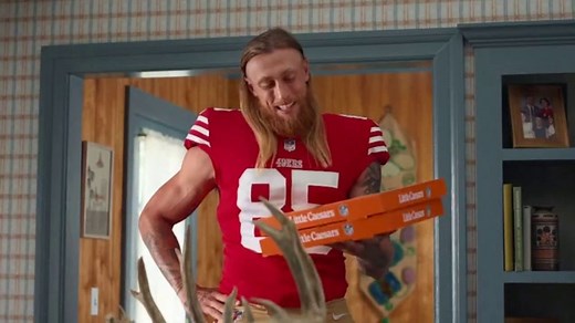 Little Caesars Pizza TV Spot, 'Deal Deer: Thumbs' Featuring George Kittle