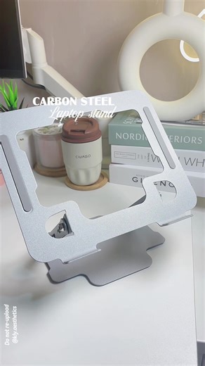 Adjustable Carbon Steel Laptop Stand for 17” Devices