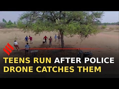 Police drone catches teens violating COVID-19 lockdown