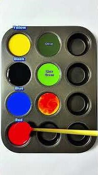 Create 8 beautiful colors from 4 colors #colormixing