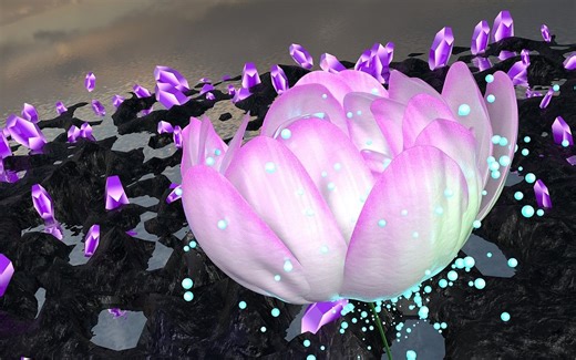 AE教程：零基础入门教你Trapcode Echospace三维莲花