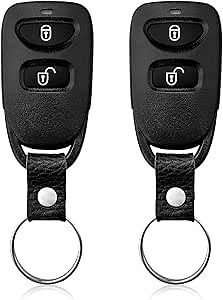2 Keylessbest Replacement for 2007 2008 2009 2010 Hyundai Santa Fe Key Fob Remote Control PLNHM-T002 3 Buttons 315MHz
