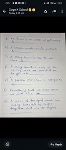 g) An insect from which we get honey.h) A vehicle which carrie... | Filo