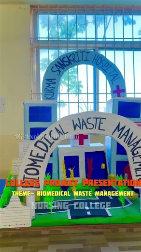 Biomedical waste Management in Hospital college projects presentation #motivation #bscnursing #mbbs