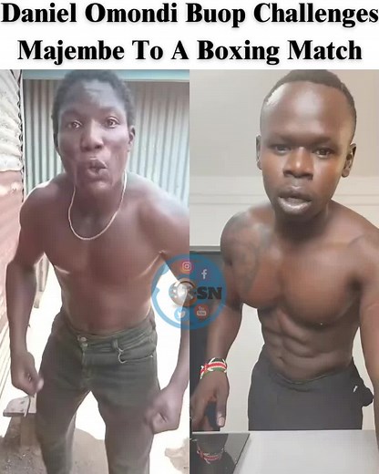Daniel Omondi Buop Challenges Majembe to Boxing Match