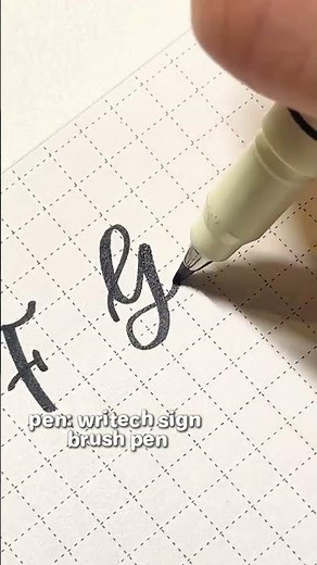 Calligraphy tutorial 📚 Easy to learn! | Writech Sign Brush Pen
