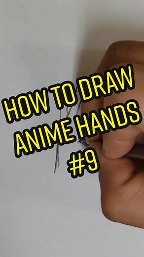 anime hand tutorial 9 #howto #art #anime #hands #tutorial #drawing #fyp