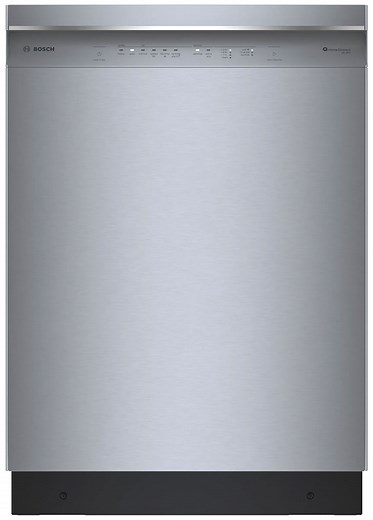 Bosch 300 Series 24-Inch Recessed Handle Dishwasher in Stainless Steel - SHE53C85N