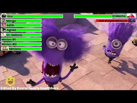 Despicable Me 2 (2013) Final Battle with healthbars (1/2)