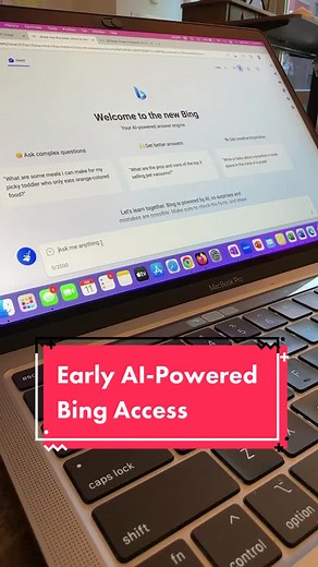 Testing out early access to the new AI-powered Bing. Much better ads, citation, and web traffic experience than folks were expecting. Longer video covering everything from the best AI books to Super Bowl predictions to writing code to couch shopping (and feedback for the product) is on my photo app page. Thank you to the Microsoft team for early access 🚀 #bing #microsoft #ai #artificialintelligence #machinelearning #ml #chatgpt #tech #techtok
