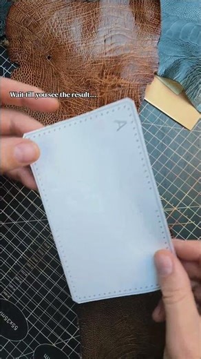Ostrich Leather + PDF Pattern 🔥 Easy Handmade wallet