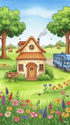 Bee farm adventures aren’t always sweet—sometimes you just have to bee careful 🐝#micetown #cozyvibes #funnyanimals #healing #animation