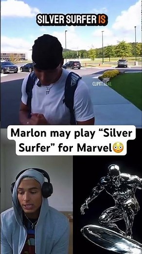 Marlon may play “Silver Surfer” for Marvel😳 #marlon #silversurfer #marvel #subscribe
